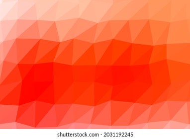 Light Red vector shining triangular pattern. Triangular geometric sample with gradient.  The best triangular design for your business.