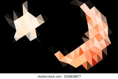 Light Red vector shining triangular background. An elegant bright illustration with gradient. Elegant pattern for a brand book.