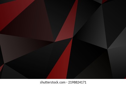 Light Red Vector Shining Triangular Background. A Completely New Color Illustration In A Vague Style. Template For A Cell Phone Background.