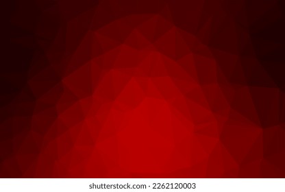 Light Red vector shining triangular template. Colorful illustration in Origami style with gradient.  Brand new design for your business.