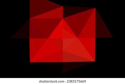 Light Red vector shining triangular background. Colorful illustration in abstract style with gradient. Elegant pattern for a brand book.