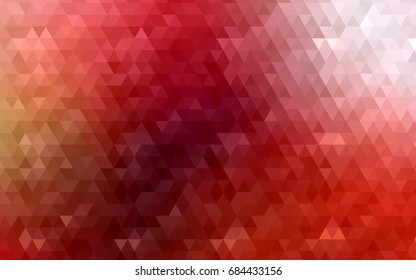 Light Red vector shining triangular template. A completely new color illustration in a vague style. The textured pattern can be used for background.