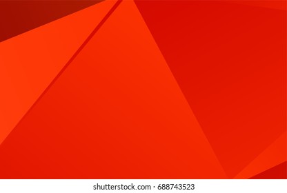 Light Red vector shining triangular background. Colorful abstract illustration with gradient. Brand-new design for your business.