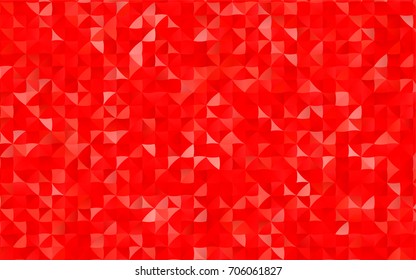 Light Red vector shining triangular pattern. A vague abstract illustration with gradient. Triangular pattern for your business design.