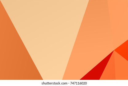 Light Red vector shining triangular background. Creative geometric illustration in Origami style with gradient. The completely new template can be used for your brand book.