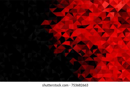 Light Red vector shining triangular template. Colorful abstract illustration with gradient. Brand-new style for your business design.