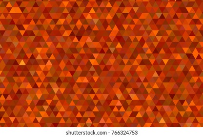 Light Red vector shining triangular pattern. Colorful abstract illustration with gradient. A completely new design for your business.