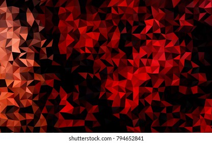 Light Red vector shining triangular background. A completely new color illustration in a vague style. The completely new template can be used for your brand book.