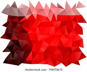 Light Red vector shining triangular pattern. Shining illustration, which consist of triangles. The polygonal design can be used for your web site.