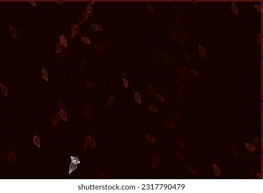 Light Red vector sketch texture. Creative illustration in simple style with leaves. Brand new design for your business.