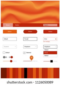 Light Red vector style guide with bent lines. Colorful abstract illustration with gradient lines. This template you can use for landing pages.