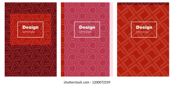 Light Red vector style guide for notepads. Beautiful colorful sample in abstract style. Template for magazines, jurnals.
