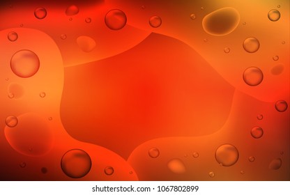 Light Red vector template with abstract circles. Shining crooked illustration in memphis style. Pattern for your business design.