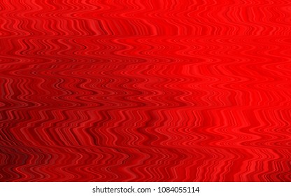 Light Red vector template with abstract lines. A completely new color illustration in marble style. Brand-new design for your ads, poster, banner.