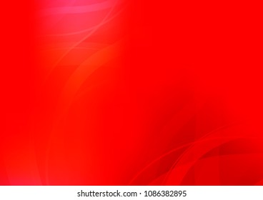 Light Red vector template with abstract lines. Shining illustration, which consist of blurred lines, circles. The best blurred design for your business.