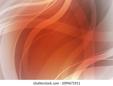 Light Red vector template with abstract lines. An elegant bright illustration with gradient. The template for cell phone backgrounds.