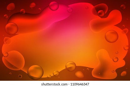 Light Red vector template with abstract circles. Brand-new colored illustration in memphis style with gradient. Memphis design for your web site.