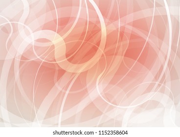 Light Red vector template with abstract lines. A vague circumflex abstract illustration with gradient. The elegant pattern for brand book.