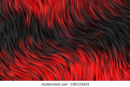 Light Red vector template with abstract lines. Shining illustration, which consist of blurred lines, circles. Brand new design for your ads, poster, banner.
