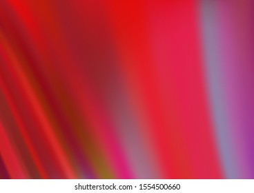 Light Red vector template with abstract lines. A completely new color illustration in marble style. Pattern for your business design.