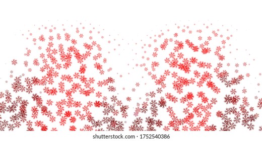 Light red vector template with abstract forms. Colorful illustration with simple gradient shapes. Background for cell phones.