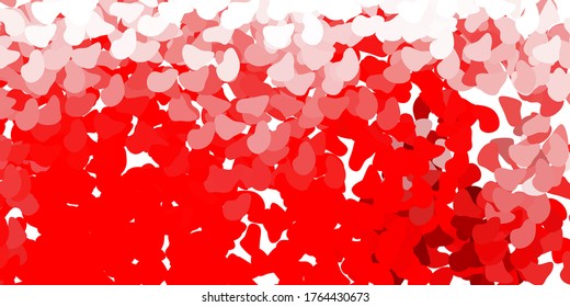 Light red vector template with abstract forms. Illustration with colorful shapes in abstract style. Smart design for your business.