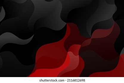 Light Red vector template with abstract lines. A vague circumflex abstract illustration with gradient. A completely new template for your business design.
