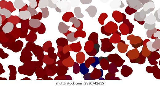 Hellrote Vektorvorlage mit abstrakten Formularen. Moderne abstrakte Illustration mit Farbverlauf-Zufallsformen. Kluges Design für Ihr Unternehmen.