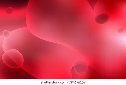 Light Red vector template with abstract circles. Colorful illustration in abstract memphis style with gradient. Memphis design for your web site.