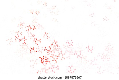 Light Red vector template with artificial intelligence structure. Shining illustration with AI shapes on abstract template. Pattern for  poster, banner of technology.