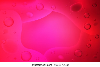 Light Red vector template with bent lines. Shining crooked illustration in memphis style. The best blurred design for your business.