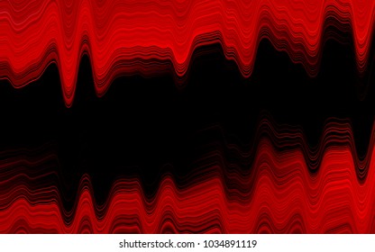 Light Red vector template with bent ribbons. Shining crooked illustration in marble style. Textured wave pattern for backgrounds.