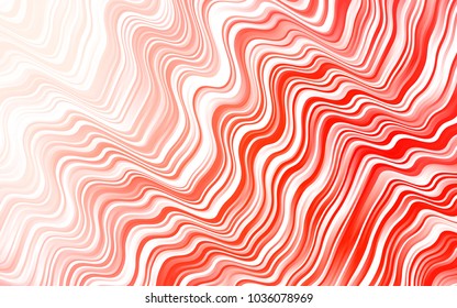 Light Red vector template with bent ribbons. Creative geometric illustration in marble style with gradient. Marble design for your web site.