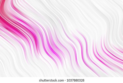 Light Red vector template with bent lines. A vague circumflex abstract illustration with gradient. A completely new memphis design for your business.