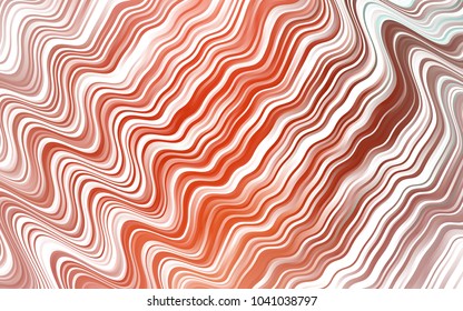 Light Red vector template with bent ribbons. Brand-new colored illustration in marble style with gradient. Marble style for your business design.
