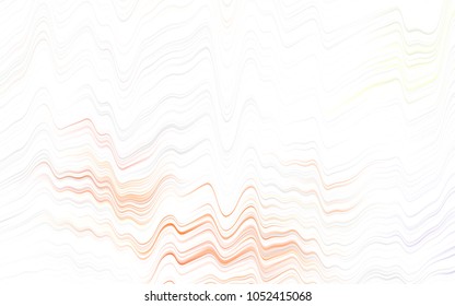 Light Red vector template with bent lines. Creative geometric illustration in marble style with gradient. Brand-new design for your ads, poster, banner.