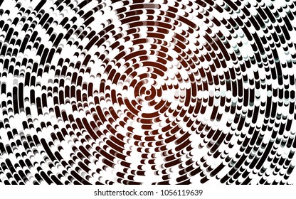 Light Red vector template with bent lines. Creative illustration in halftone marble style with gradient. Brand-new design for your ads, poster, banner.