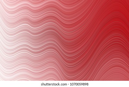 Light Red vector template with bent lines. Modern gradient abstract illustration with bandy lines. Brand-new design for your ads, poster, banner.