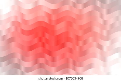 Light Red vector template with bent ribbons. Glitter abstract illustration with wry lines. A new texture for your  ad, booklets, leaflets.