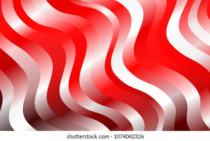 Light Red vector template with bent ribbons. Geometric illustration in marble style with gradient.  The elegant pattern for brand book.