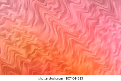 Light Red vector template with bent ribbons. Geometric illustration in marble style with gradient.  A completely new template for your business design.