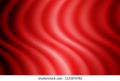 Light Red vector template with bent lines. Creative geometric illustration in marble style with gradient. Textured wave pattern for backgrounds.