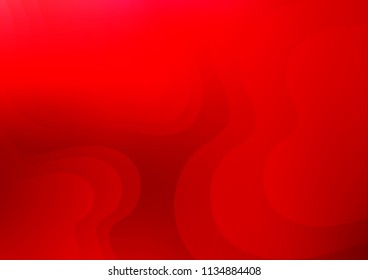 Light Red vector template with bent lines. Colorful abstract illustration with gradient lines. The elegant pattern for brand book.