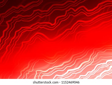 Light Red vector template with bent ribbons. A completely new color illustration in marble style. New composition for your brand book.