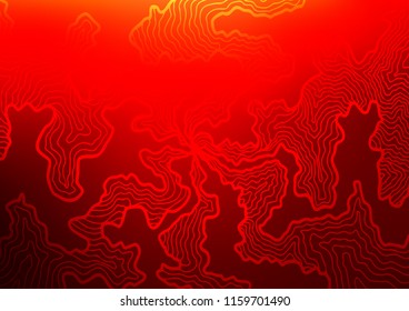 Light Red vector template with bent ribbons. Modern gradient abstract illustration with bandy lines. Pattern for your business design.