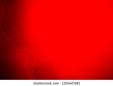 Light Red vector template with bent lines. Creative illustration in halftone marble style with gradient. The elegant pattern for brand book.