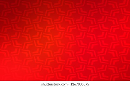 Light Red vector template with bent ribbons. A sample with blurred bubble shapes. New composition for your brand book.