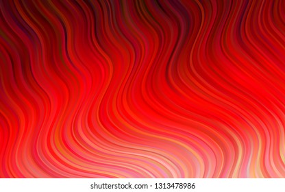 Light Red vector template with bent ribbons. Glitter abstract illustration with wry lines. Textured wave pattern for backgrounds.