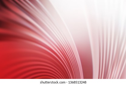 Light Red vector template with bent lines. Shining colorful illustration in simple style. New composition for your brand book.
