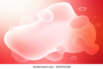 Light Red vector template with bubble shapes. Shining illustration, which consist of blurred lines, circles. The template for cell phone backgrounds.